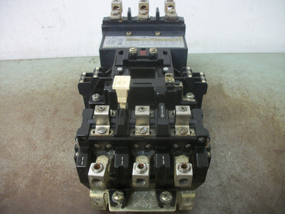 ALLEN-BRADLEY SIZE 3 MOTOR STARTER 509-DOD 90AMP 120VCOIL 3PH 600V 50HP