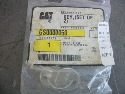 CAT SET OF 2 KEYS GS0000050 NEW