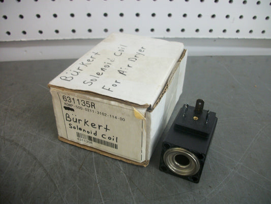 BURKERT SOLENOID COIL 631135R 110VOLT 8WATT 0211-3102-114-000 NIB