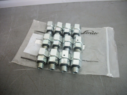 LINDE BAG OF 12 FORKLIFT HYDRAULIC CONNECTOR FITTINGS L0009520600 NEW