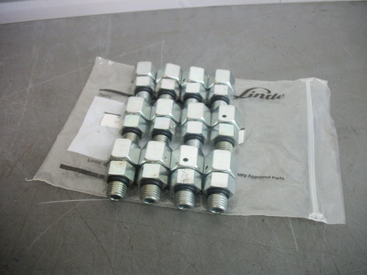 LINDE BAG OF 12 FORKLIFT HYDRAULIC CONNECTOR FITTINGS L0009520600 NEW