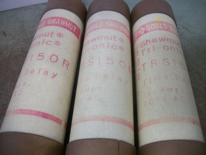 GOULD SHAWMUT LOT OF 3 TRI-ONIC FUSES TRS150R 150AMP 600VOLT