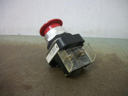 ALLEN-BRADLEY RED MUSHROOM PUSH/PULL PUSHBUTTON 800T-FXD4