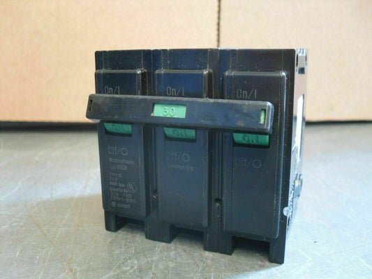 WESTINGHOUSE BR CIRCUIT BREAKER BR330 30AMP 240VOLT 3POLE