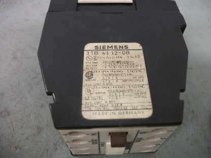 SIEMENS SIZE 0 CONTACTOR 3TB4112-0B 24VCOIL 22AMP 3PH 600V 5HP