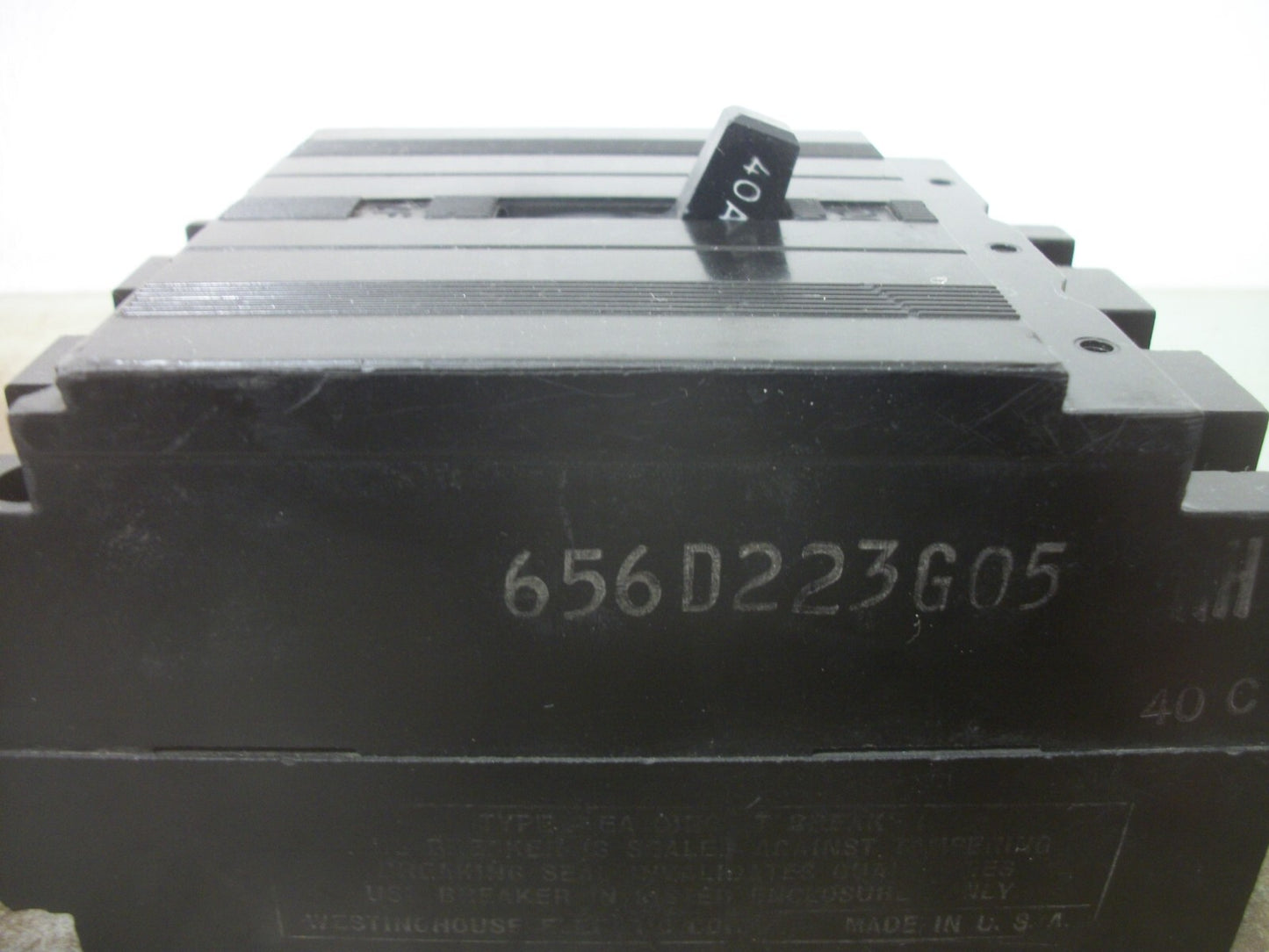 WESTINGHOUSE EA CIRCUIT BREAKER EA3040 40AMP 240VOLT 3POLE