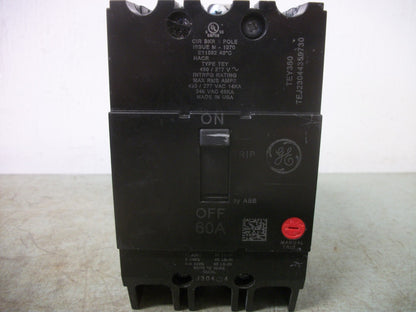 GE TEY CIRCUIT BREAKER TEY360 60AMP 480VOLT 3POLE