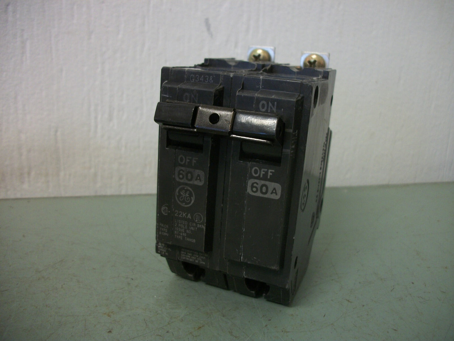 GE THQB CIRCUIT BREAKER THHQB2160 60AMP 240VOLT 2POLE 22kA