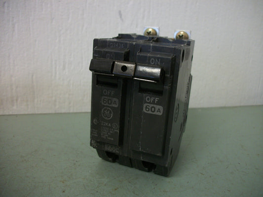 GE THQB CIRCUIT BREAKER THHQB2160 60AMP 240VOLT 2POLE 22kA