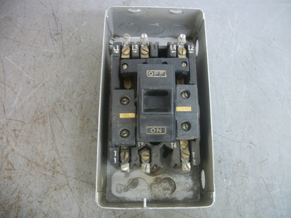 SQUARE D ENCL AC MANUAL STARTER 2510SG2 3PH 550VOLT 5HP