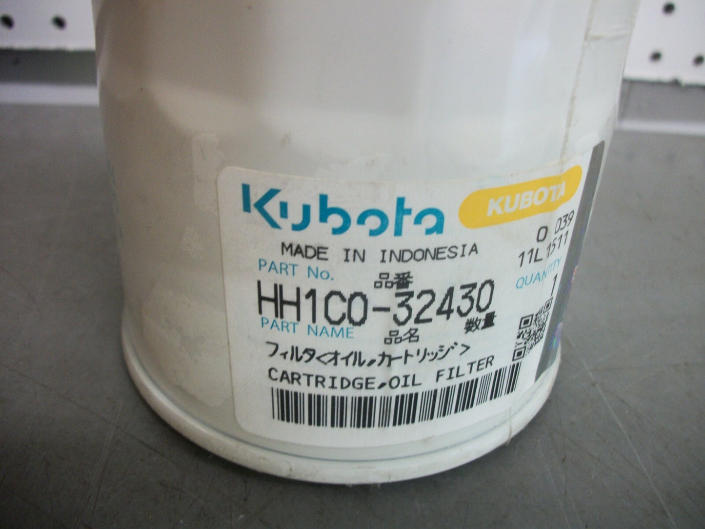 KUBOTA OIL FILTER HH1C0-32430 NOB