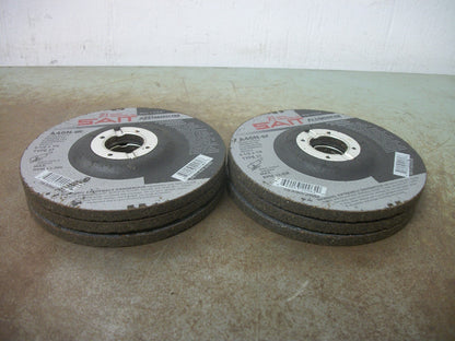UNITED ABRASIVES LOT OF 6 SAIT 4-1/2X1/4 TYPE 27 ALUMINUM GRINDING DISCS A46N-BF