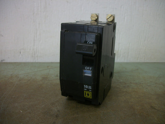 SQUARE D QOB CIRCUIT BREAKER QOB225 25AMP 240VOLT 2POLE