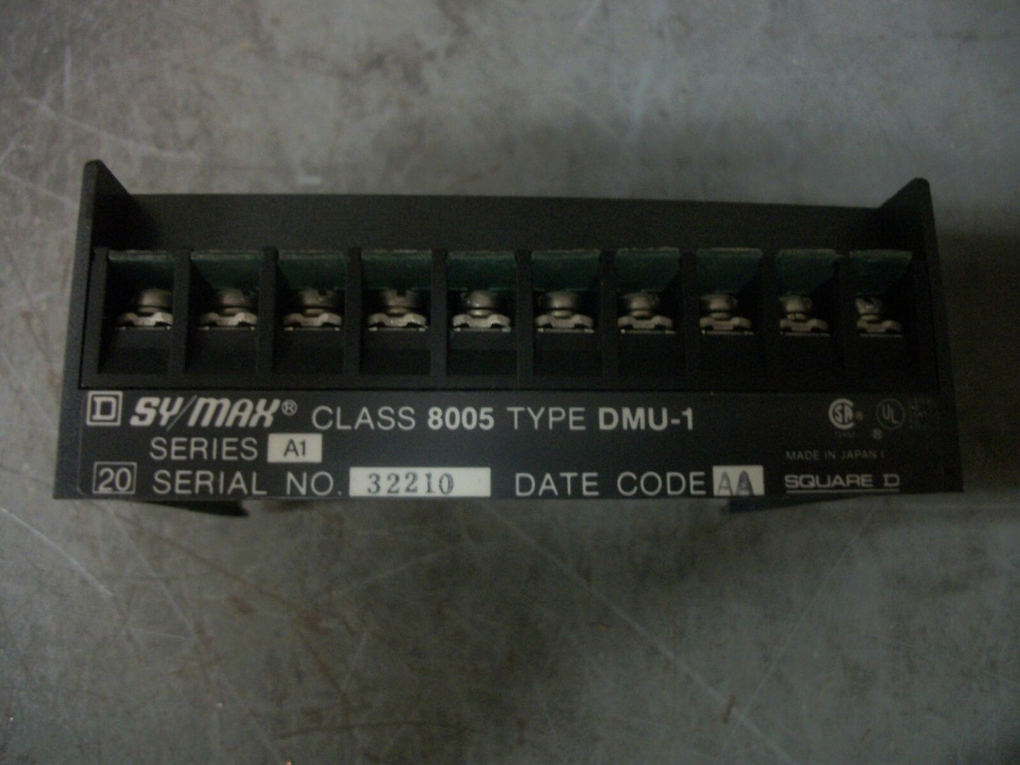 SQUARE D SY/MAX I/O DUMMY PLC MODULE 8005DMU1