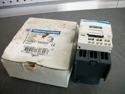 TELEMECANIQUE CONTACTOR LC1D123BD 12AMP 24VCOIL 3PH 600V 7.5HP NIB