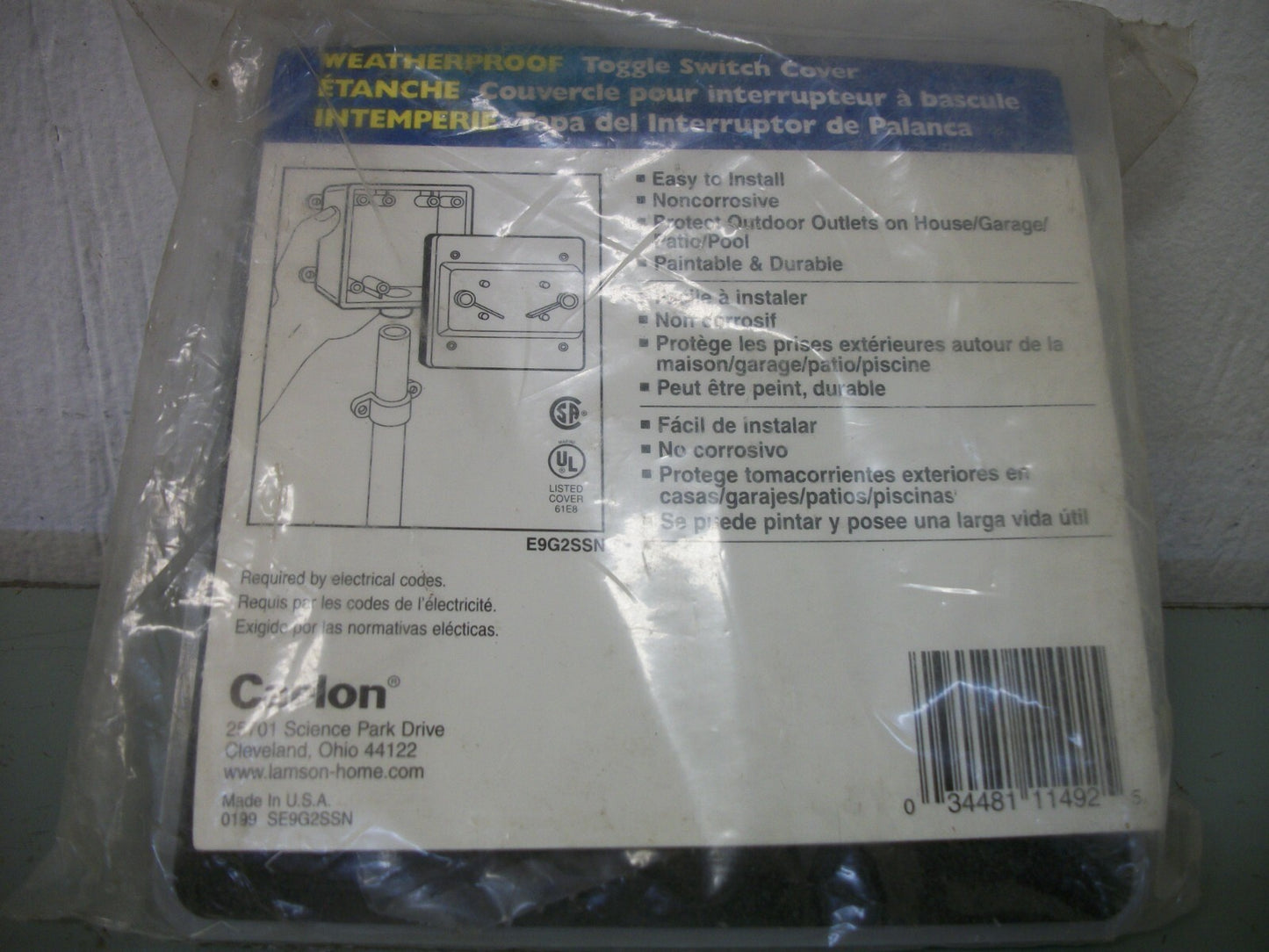 CARLON DOUBLE TOGGLE SWITCH COVER E9G2SSNR NEW