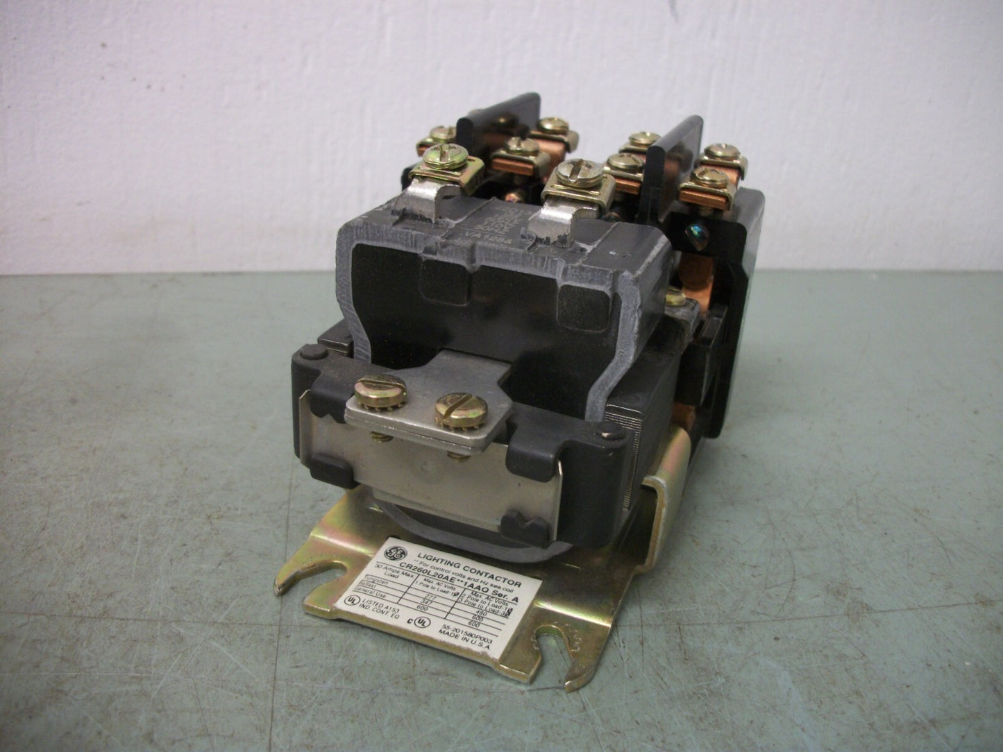 GE 30AMP 4POLE LIGHTING CONTACTOR CR260L20AE**1AAQ 120VCOIL