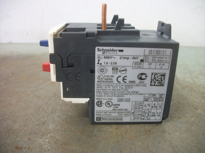 TELEMECANIQUE THERMAL OVERLOAD RELAY LRD07 1.6-2.5AMP