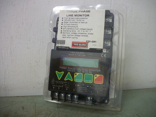 TOTALINE 3PH LINE MONITOR P251-0091 190-630VAC NEW