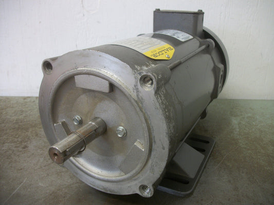 BALDOR .5HP 56C TEFC DC MOTOR CD3450 90V ARM 100/50V FIELD 1750RPM NOB
