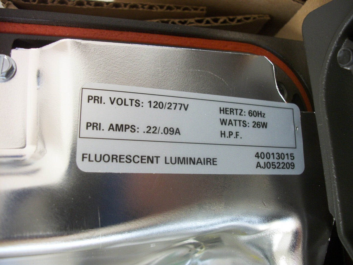 LITHONIA LIGHTING LUMINAIRE TWF1 26TRT MVOLT LPI NOB