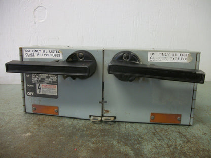 SIEMENS FUSIBLE VACU-BREAK BRANCH SWITCH V7B3222 60AMP 240VOLT 3POLE 3PH NOB