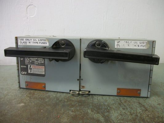 SIEMENS FUSIBLE VACU-BREAK BRANCH SWITCH V7B3222 60AMP 240VOLT 3POLE 3PH NOB