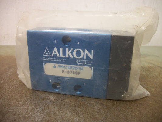 ALKON 4-WAY 5-PORT 1/4" PNEUMATIC VALVE P-070SP NEW