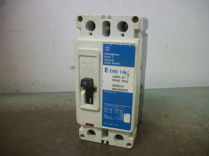 WESTINGHOUSE EHD CIRCUIT BREAKER EHD2015 15AMP 480VOLT 2POLE