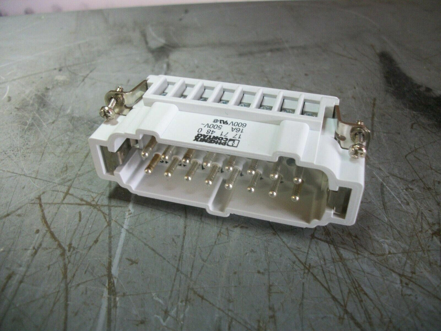 PHOENIX CONTACT 16-PIN CONNECTOR 17 71 48 0 16AMP 600VOLT NOB