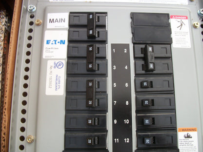 CUTLER-HAMMER PRL1A PANELBOARD INTERIOR LWPQ2036 100A 120/240V 1PH 100A MAIN NIB