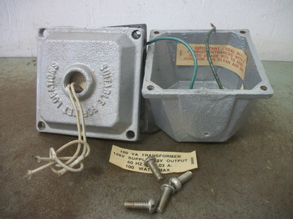 HADCO 100VA 1PH LOW VOLTAGE TRANSFORMER TB100-12 HV 120 LV 12 100WATT NIB