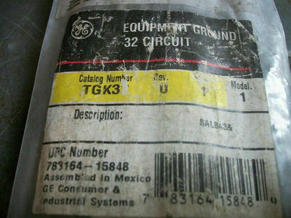 GE 32 CIRCUIT EQUIPMENT GROUND BAR TGK3 *NEW*