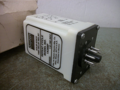 DAYTON SOLID STATE TIME DELAY RELAY 1A368F 1.8-180SEC NIB