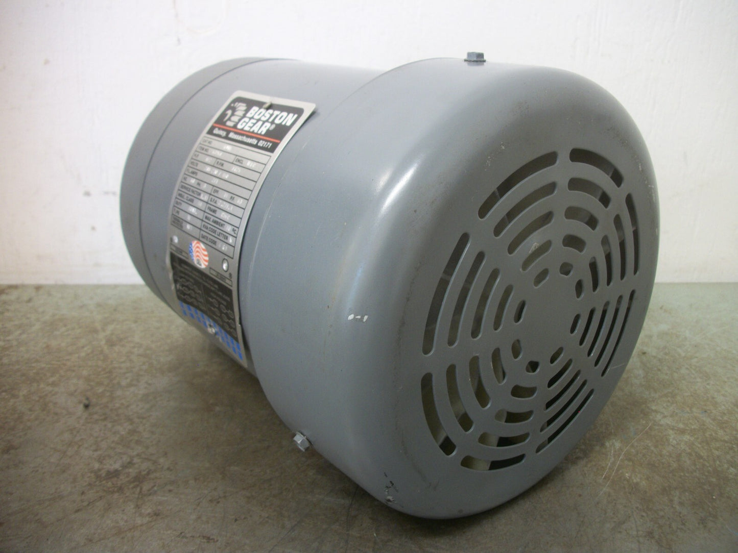 BOSTON GEAR C56C TEFC AC MOTOR FUTF 63961 460VOLT 3PH 1725RPM NOB