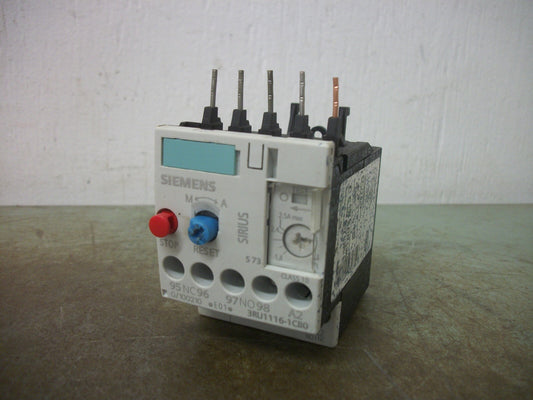 SIEMENS THERMAL OVERLOAD RELAY 3RU1116-1CB0 1.8-2.5AMP