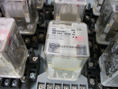 ALLEN-BRADLEY LOT OF 15 3PDT RELAYS 700-HA33A1 120VOLT 10AMP