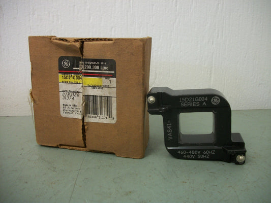 GE MAGNETIC COIL FOR SIZES 0 & 1 15D21G004 480VCOIL NIB