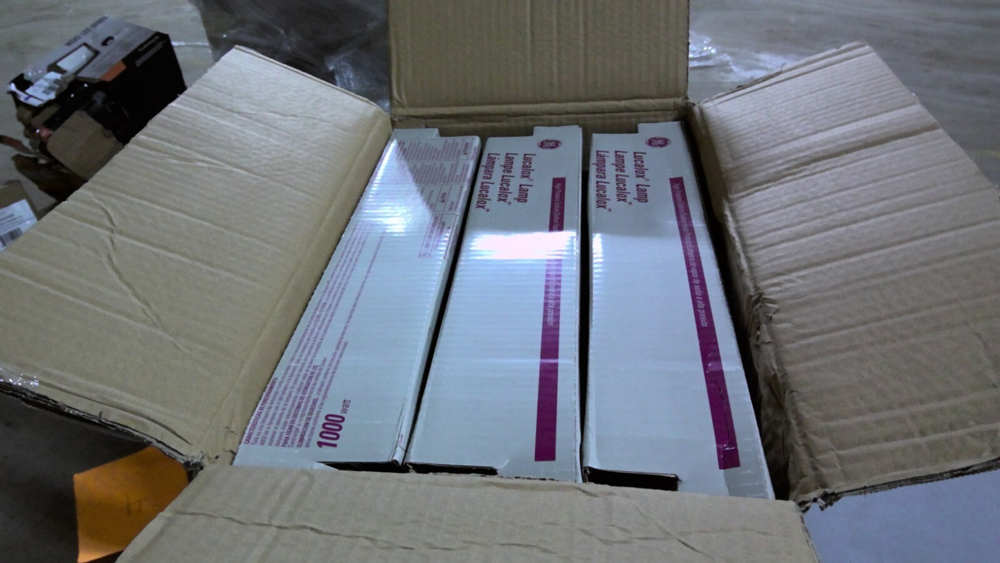 GE CURRENT 44058 BOX OF 6 HIGH PRESSURE SODIUM BULBS LU1000/ECO 1000W NIB