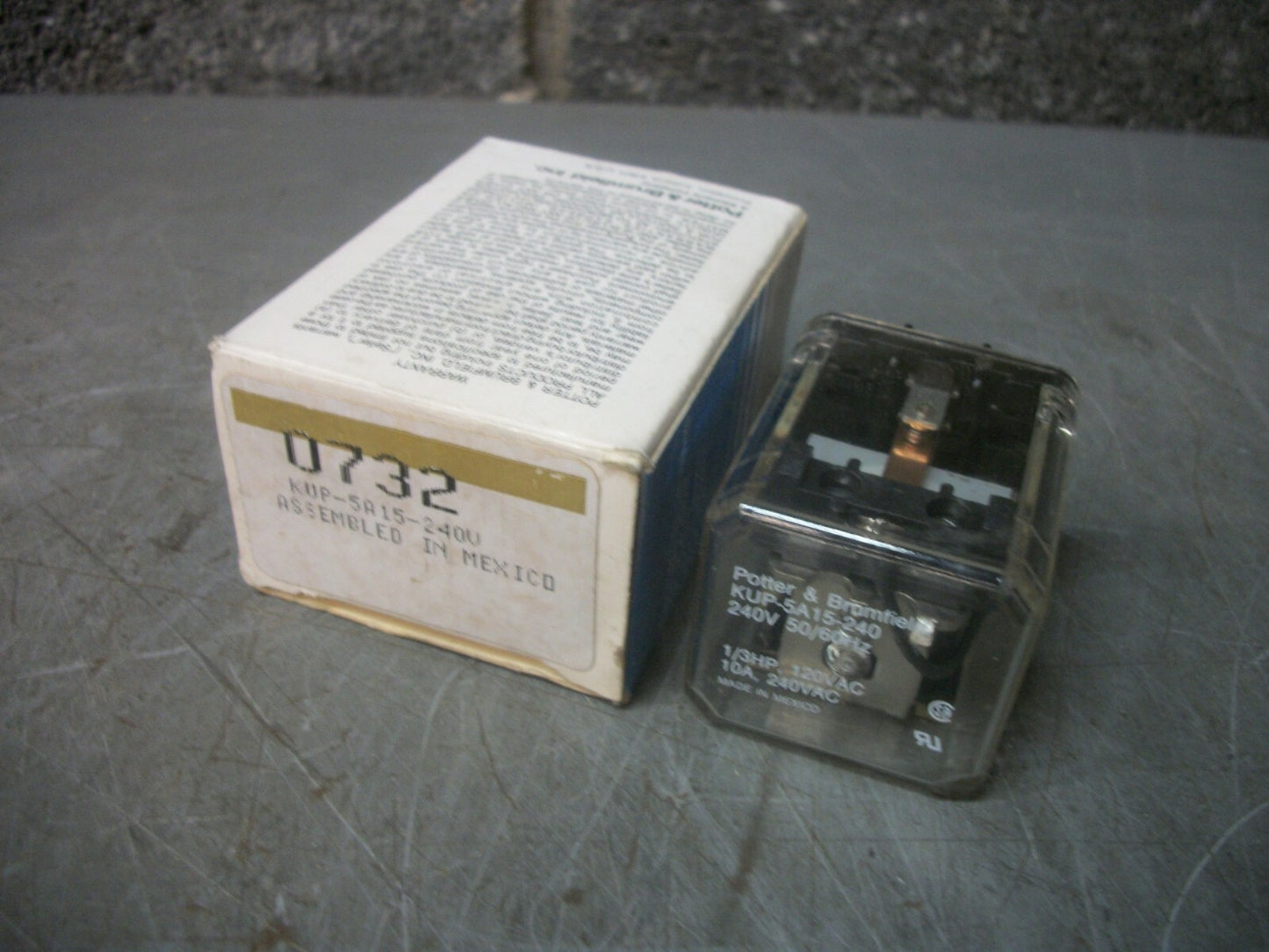 POTTER and BRUMFIELD RELAY KUP-5A15-240V 240VCOIL NIB