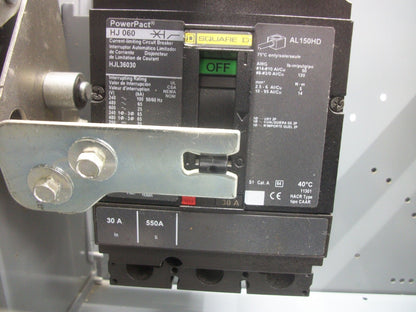 SQUARE D MCC BREAKER FEEDER BUCKET HJL36030 30AMP