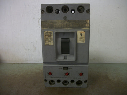 WESTINGHOUSE HLB CIRCUIT BREAKER HLB3400F 400AMP 600VOLT 3POLE W/350A TRIP