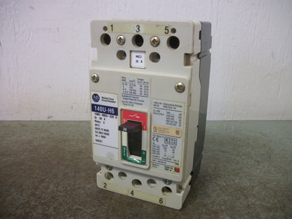 ALLEN-BRADLEY 140U-H6 CIRCUIT BREAKER 140U-H6C3-C20 A 20AMP 600VOLT 3POLE