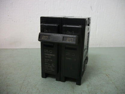CHALLENGER TYPE C CIRCUIT BREAKER C220 20AMP 240VOLT 2POLE NOB