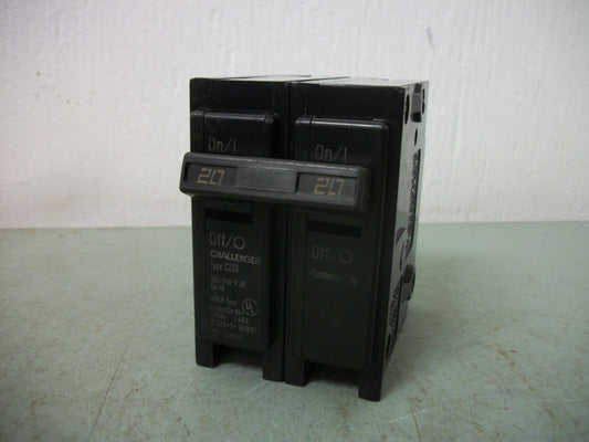 CHALLENGER TYPE C CIRCUIT BREAKER C220 20AMP 240VOLT 2POLE NOB