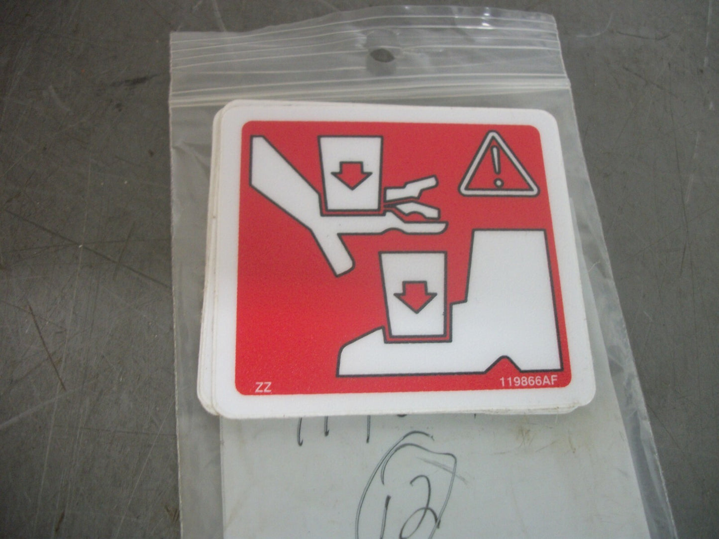 CAT LOT OF 12 PINCH WARNING DECALS 119866AF NEW