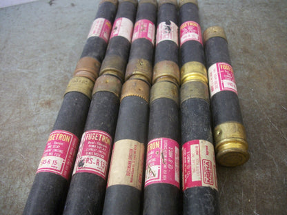 BUSSMANN LOT OF 11 FUSETRON FUSES FRS-R-15 15AMP 600VOLT