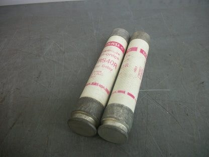 GOULD SHAWMUT LOT OF 2 TRI-ONIC FUSES TRS40R 40AMP 600VOLT NOB