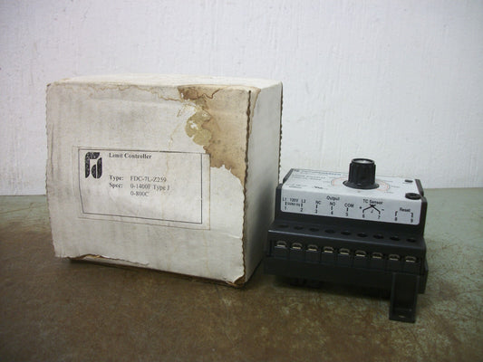 FUTURE DESIGN CONTROLS ANALOG TEMPERATURE LIMIT CONTROLLER FDC-7L-Z259 NIB