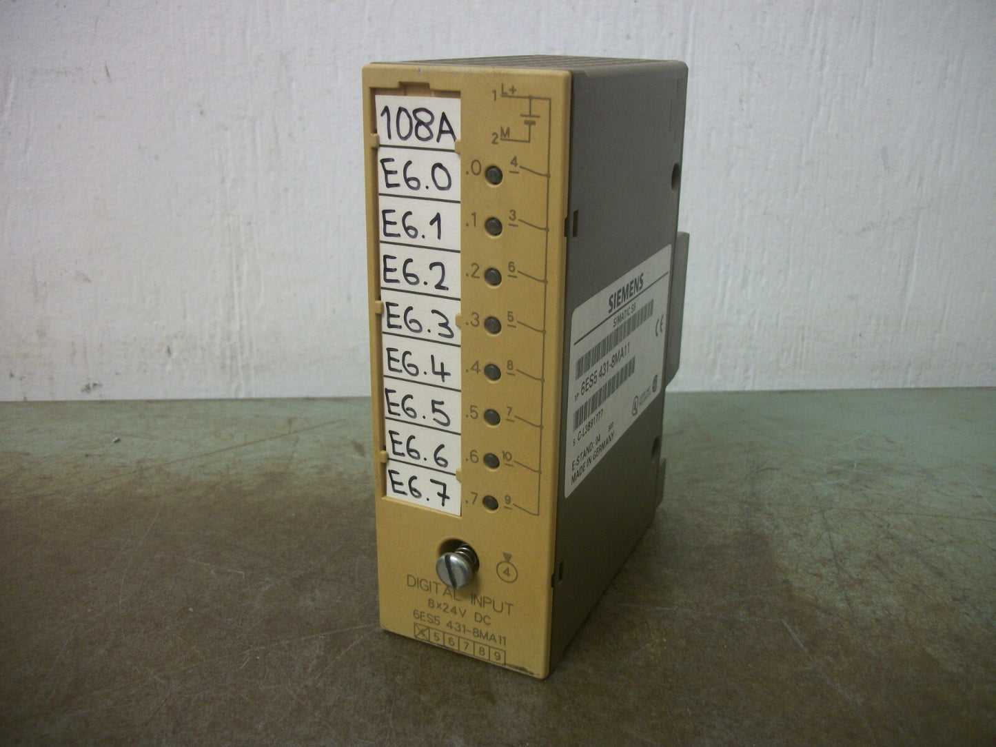 SIEMENS SIMATIC S5 DIGITAL INPUT MODULE 6ES5431-8MA11